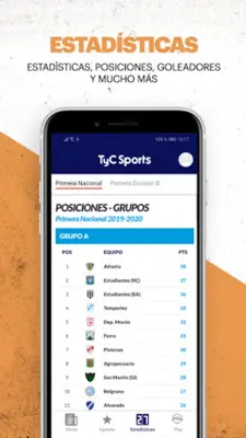 Fútbol de Ascenso android App screenshot 1